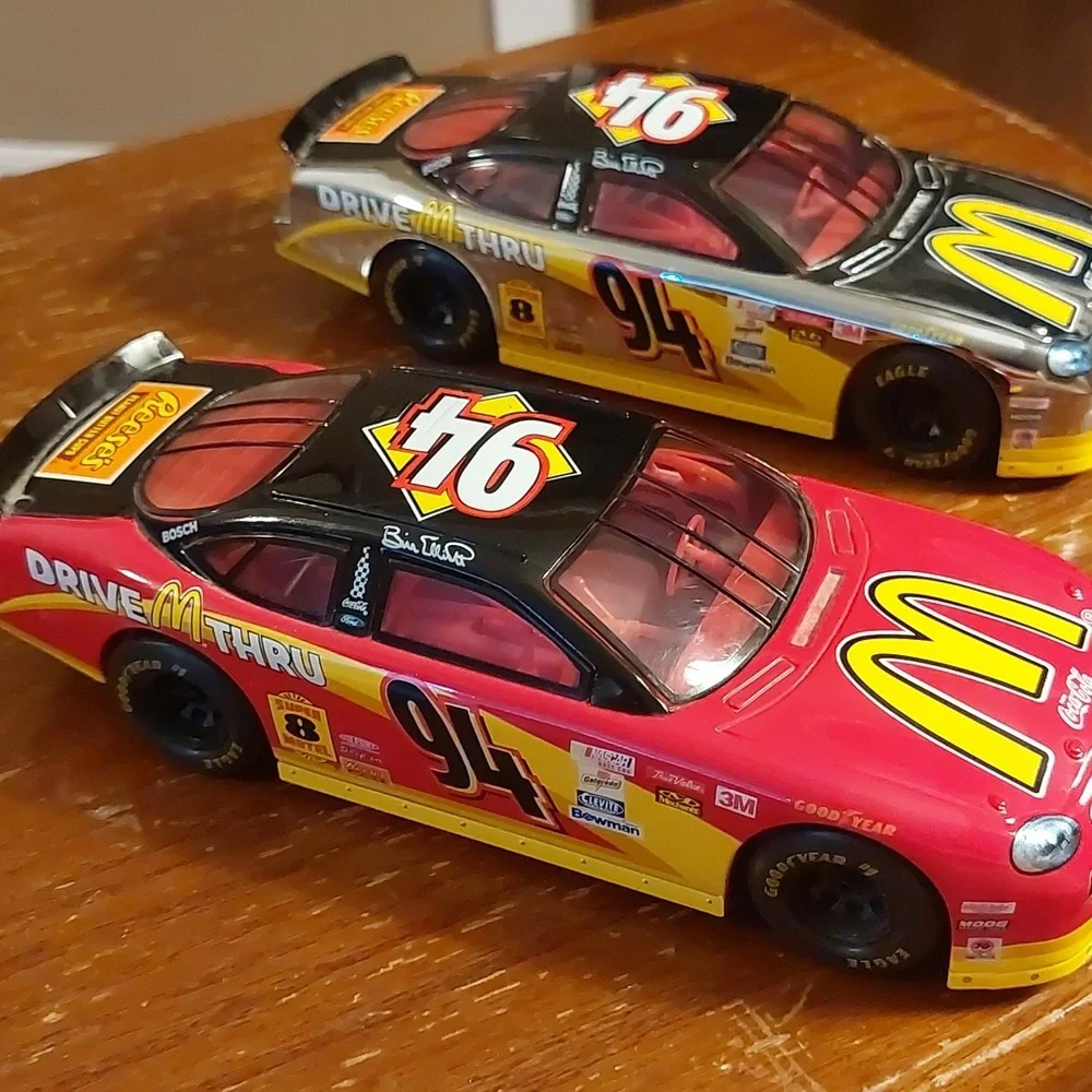 A set of 2(qty) McDonalds #94 1:24 die-cast Nascar Race cars - Picture 2 of 7